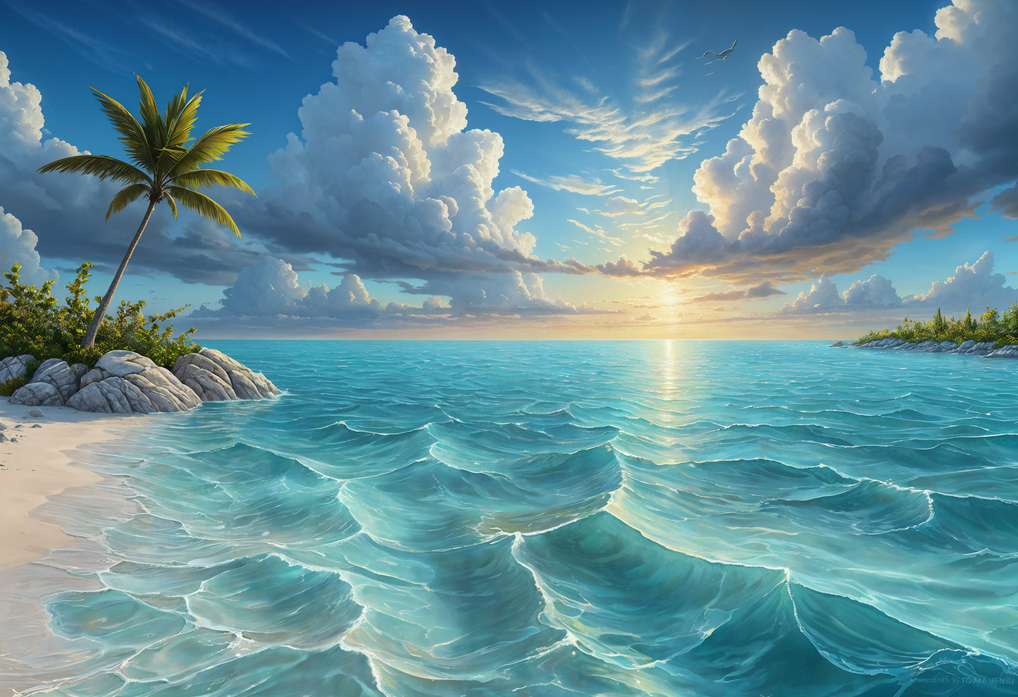 Arte Di Caponi – Azzurra Collection – “Currents” – Limited Edition Canvas Print