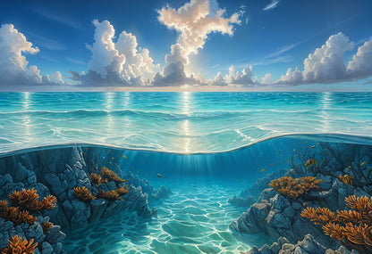 Arte Di Caponi – Azzurra Collection – “Sapphire” – Limited Edition Canvas Print