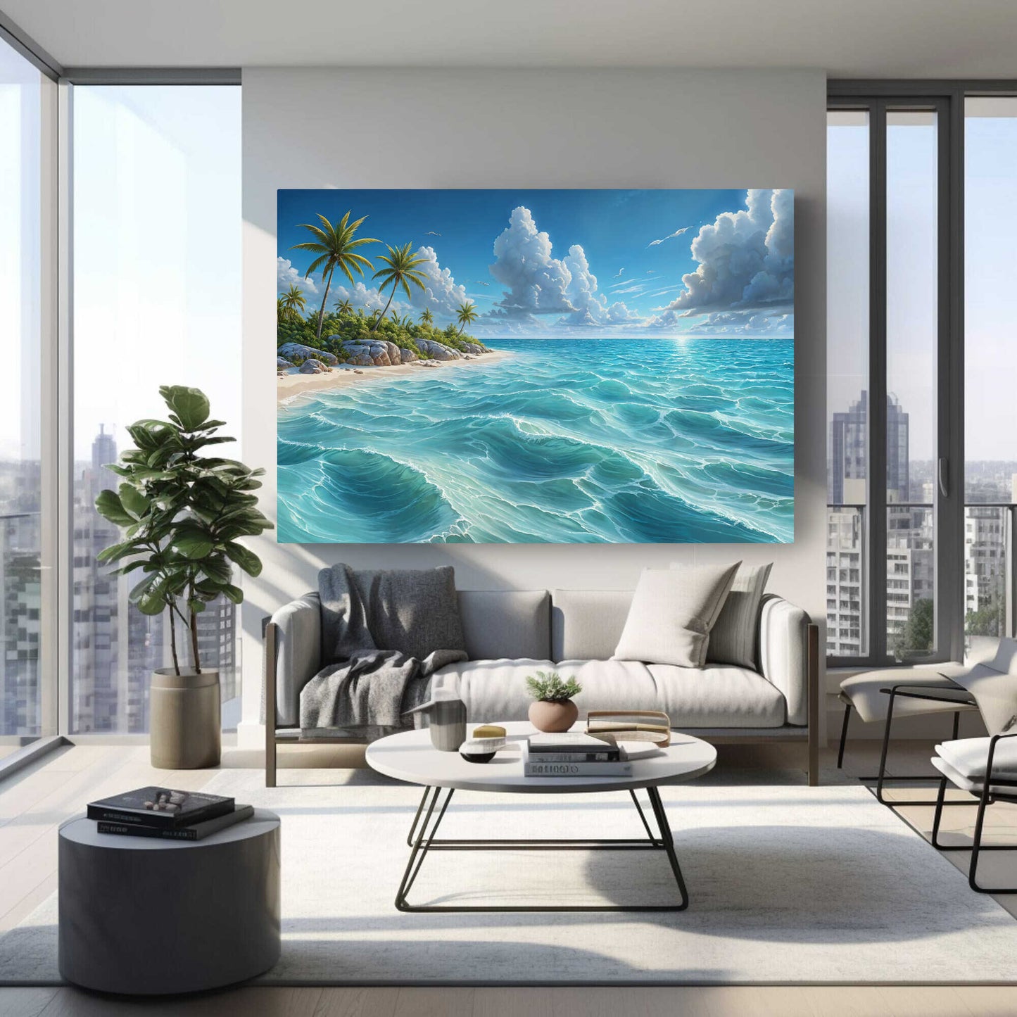 Symphony | Oceans Eternal Music – Bahamas Canvas Print Wall Art